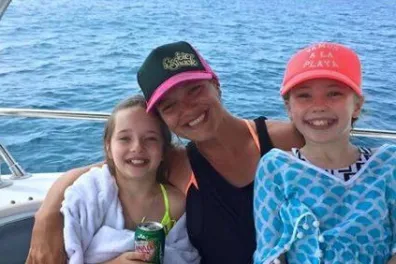 Happy Family On A Sunset Cruise