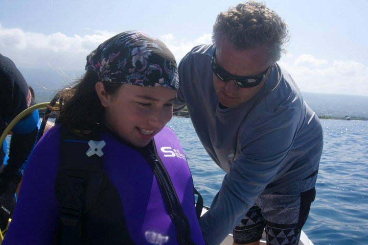 Girl Ready For Scuba Diving