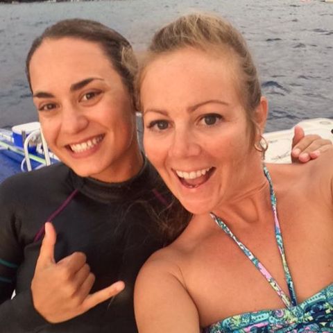 Happy Lady With Our Crew